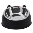 Comedouro Inclinado para Cães e Gatos — Tigela de Aço Inox Antiderrapante