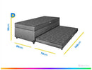 Cama Box Solteiro LightSpuma com Baú