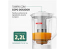 Liquidificador Mondial Turbo Power L-99-WG com Filtro 3 Velocidades 500W Branco e Cinza - 220V