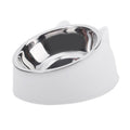 Comedouro Inclinado para Cães e Gatos — Tigela de Aço Inox Antiderrapante