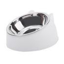 Comedouro Inclinado para Cães e Gatos — Tigela de Aço Inox Antiderrapante