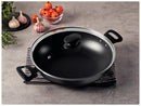 Panela Wok Tramontina Com Tampa Alumínio Antiaderente Starflon Max Loreto Grafite 28cm