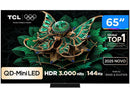 Smart TV 65" TCL 4K UHD MiniLED 65C7K 144Hz Google TV MiniLED AiPQ Pro Google Assistente 4 HDMI