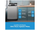 Lavadora de Roupas Midea 13kg Cesto Inox 13 Programas de Lavagem Branca Wave Agitator - 110V