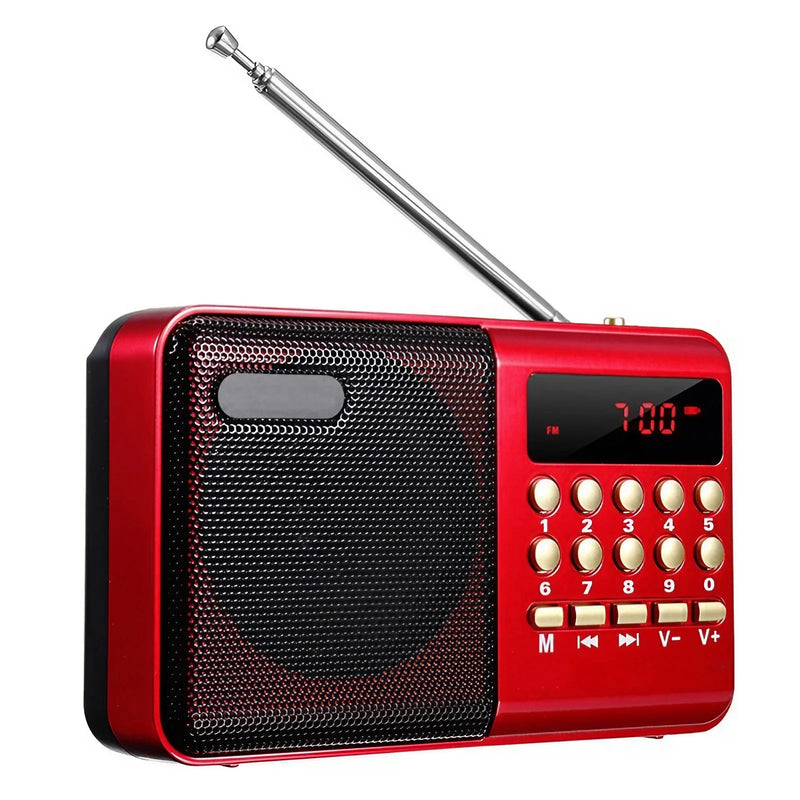 STONEGO-Mini Rádio Digital Portátil Recarregável 