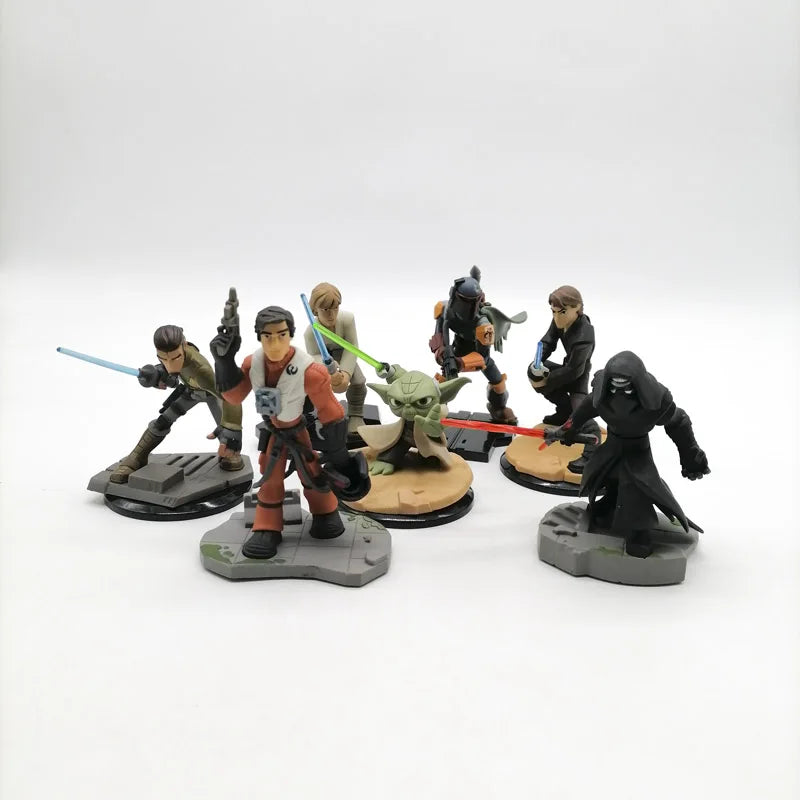 Star wars mandalorian maestro yoda luke skywalker han solo kylo ren boneca presente 