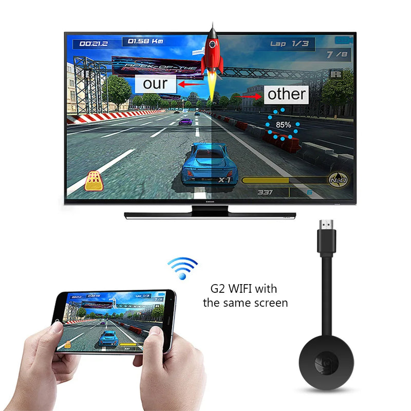 HDMI-compatível wifi  miracast dlna airplay g2 tv