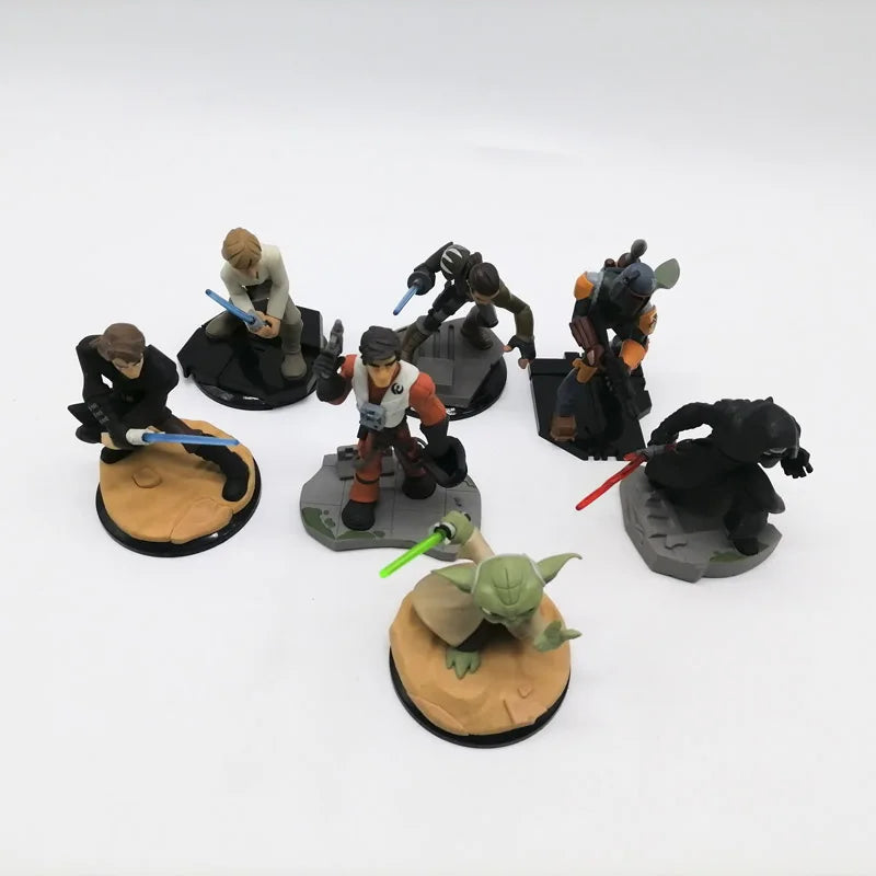 Star wars mandalorian mestre yoda luke skywalker han solo kylo ren boneca presen