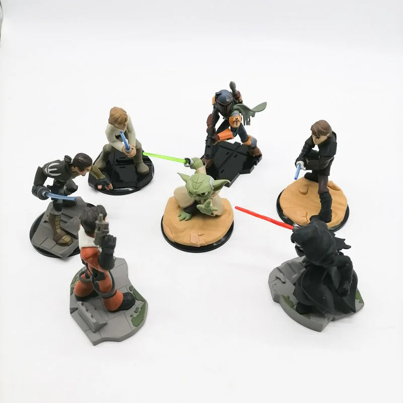 Star wars mandalorian maestro yoda luke skywalker han solo kylo ren boneca presente 