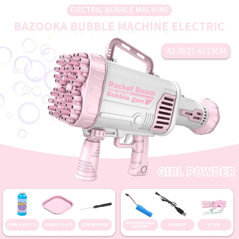 Electric Magic Soap Bubble Bazooka