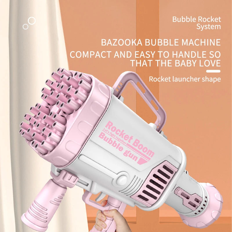 Electric Magic Soap Bubble Bazooka