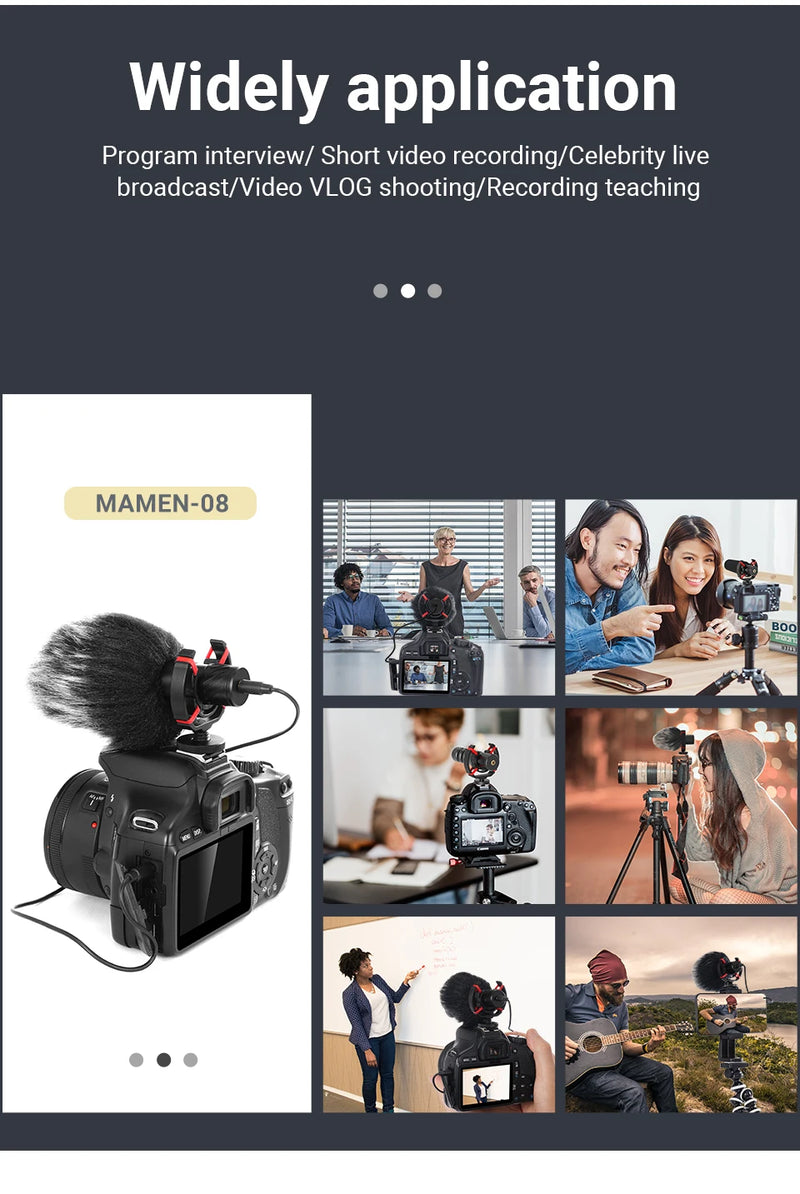 Mamen professional shotgun microphone 