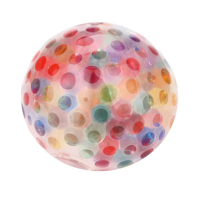 Rainbow Ball Squishy Toy, Squeezable Anti Stress Ball, Ventil 