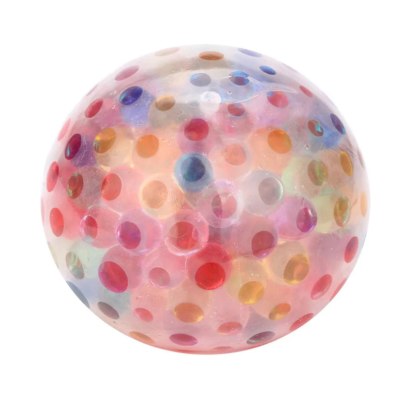 Rainbow Ball Squishy Toy, Squeezable Anti Stress Ball, Ventil 