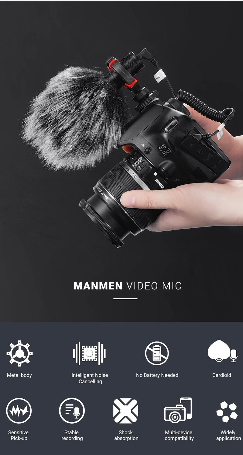 Mamen professional shotgun microphone 