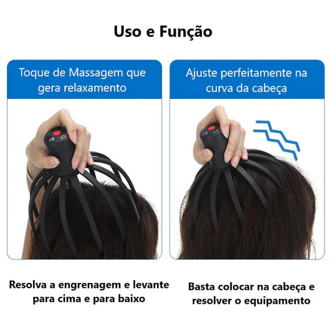 Massageador Elétrico para a Cabeça