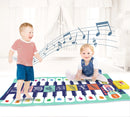 Tapete de Piano Musical Infantil, Teclado Duet, Piano Floor com 8 Instrumentos d