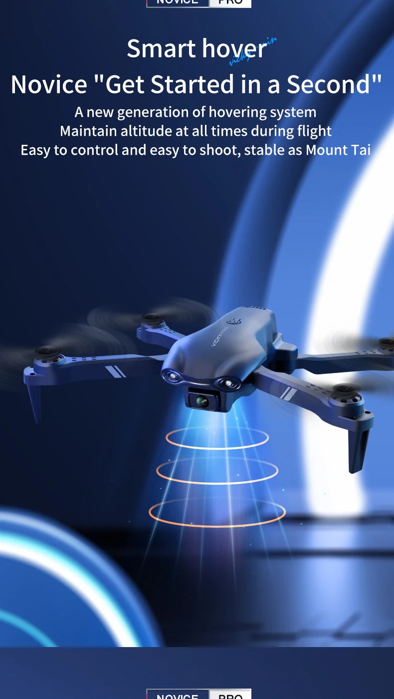 Mini Drone with Dual HD Wide Angle Camera, 4K 