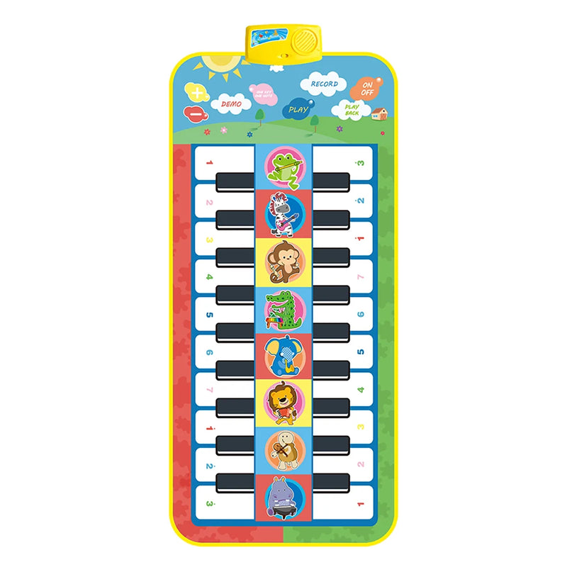 Kids Musical Piano Mat, Duet Keyboard, Piano Floor with 8 Instruments