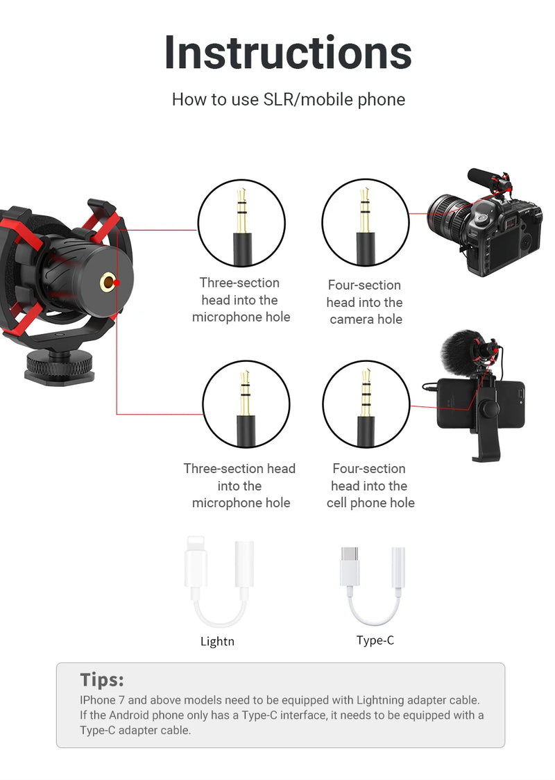 Mamen professional shotgun microphone 