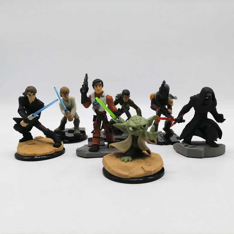 Star wars mandalorian mestre yoda luke skywalker han solo kylo ren boneca presen