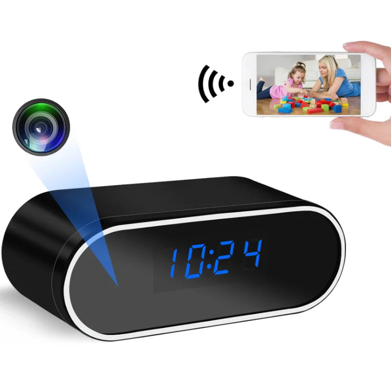 Spy Digital Clock with Wifi Full HD Camera 