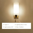 Lâmpadas de parede de madeira LED modernas, Iluminação interior, Arandela par