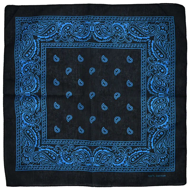 Unisex Black Hip Hop Bandana