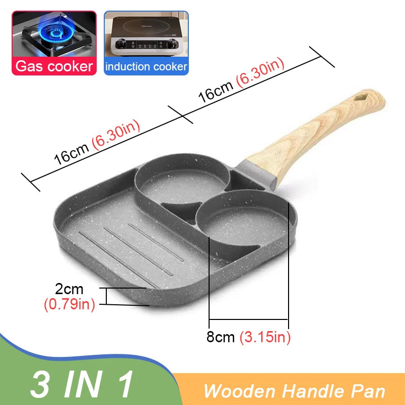 3 in 1 Non-Stick Frying Pan 