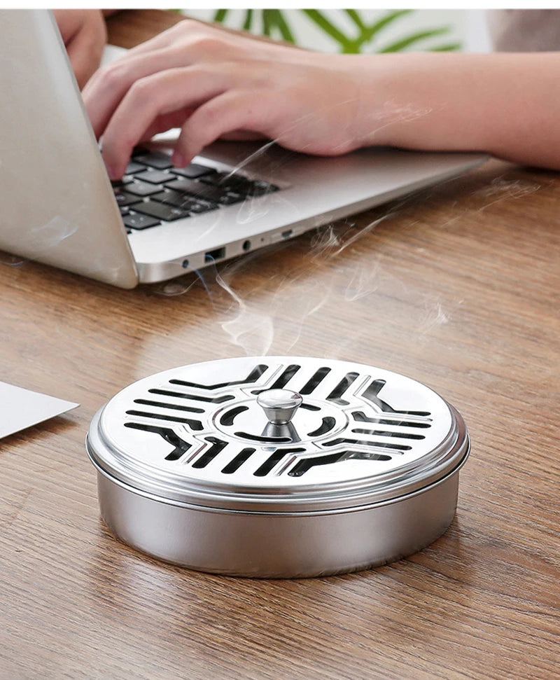 Mosquito Coil Holder with Lid