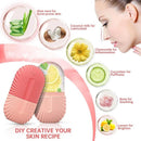 Rolo facial de gelo, cubo de gelo, massagem de beleza, molde de gelo de silicone para inchaço dos olhos, rolo facial de gelo, encolher poros