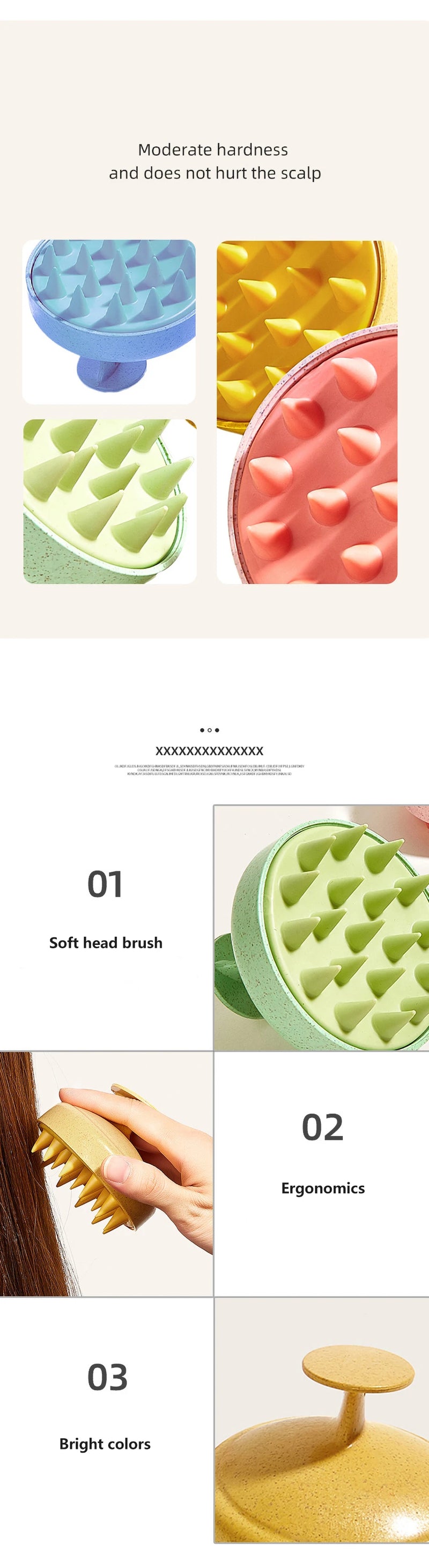 Silicone Scalp Massage Comb 