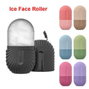 Rolo facial de gelo, cubo de gelo, massagem de beleza, molde de gelo de silicone para inchaço dos olhos, rolo facial de gelo, encolher poros