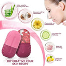 Rolo facial de gelo, cubo de gelo, massagem de beleza, molde de gelo de silicone para inchaço dos olhos, rolo facial de gelo, encolher poros