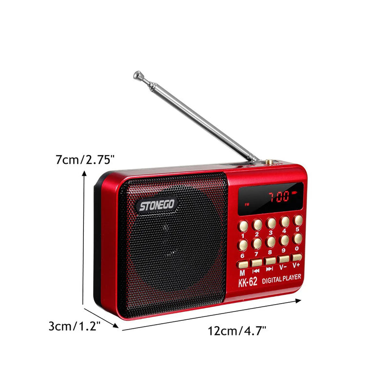 STONEGO-Mini Rechargeable Portable Digital Radio 