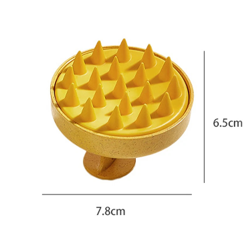 Pente de Silicona Masajeador Para Couro Cabeludo 
