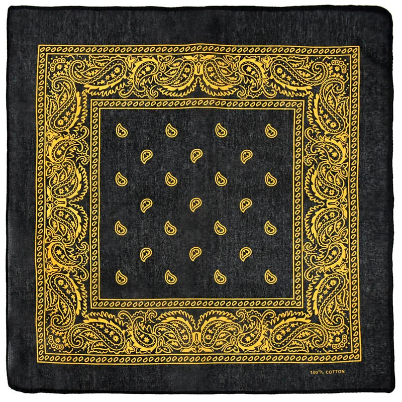 Unisex Black Hip Hop Bandana