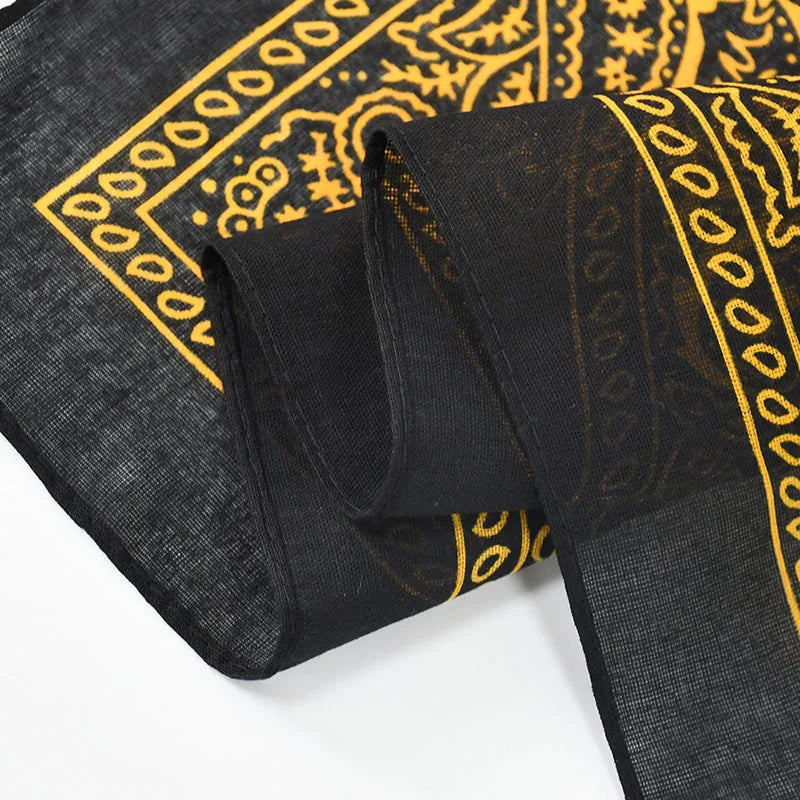 Unisex Black Hip Hop Bandana