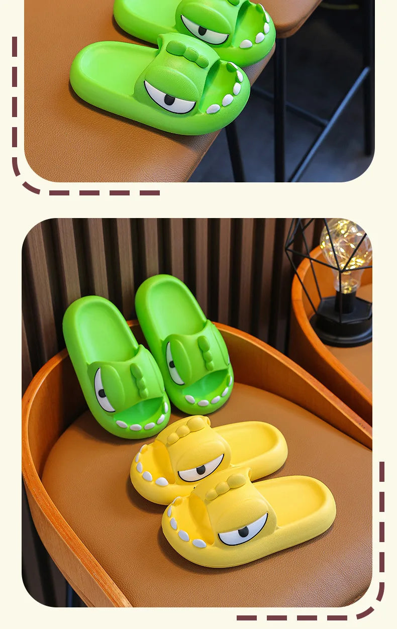 Dinosaur slider slippers 