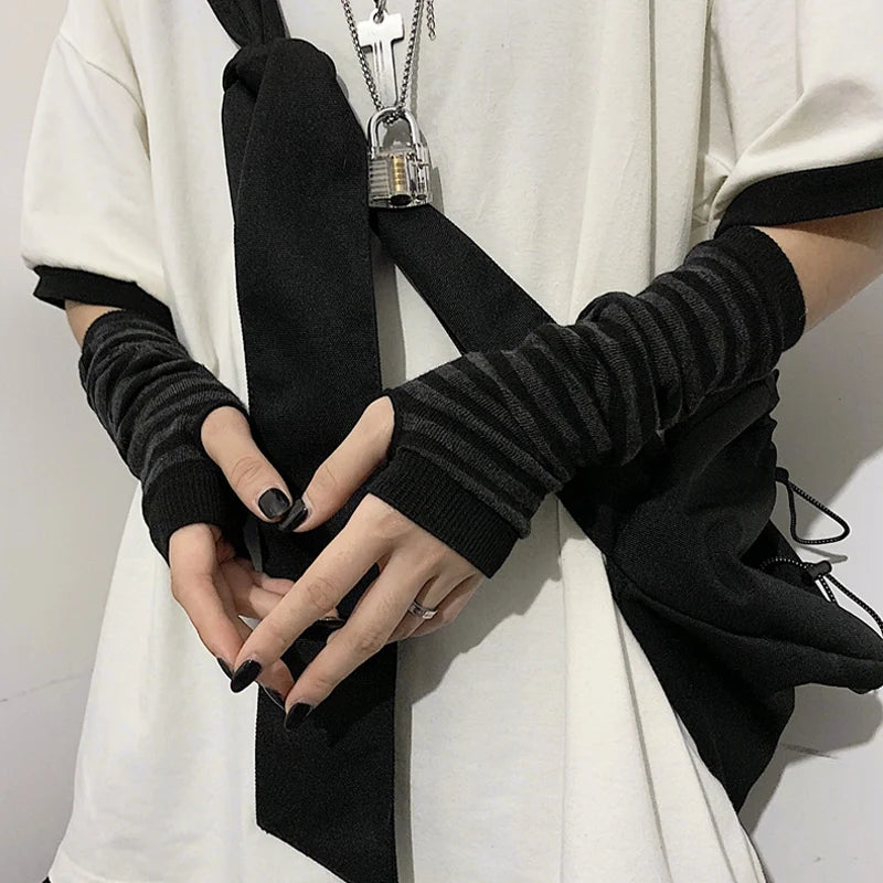 Punk Fingerless Gloves 