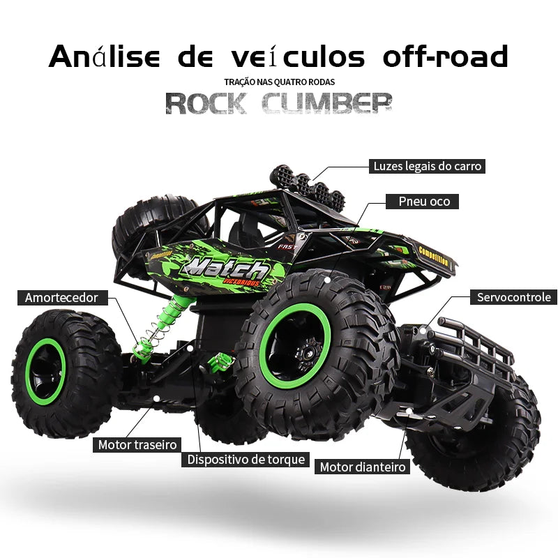 Carrinho de Controle Remoto 4x4 - Off Road