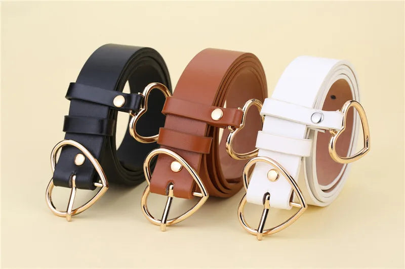 Women's leather belt