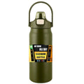 Garrafa térmica portátil de aço inoxidável 304, garrafa térmica de vácuo para esportes frios e quentes com canudo