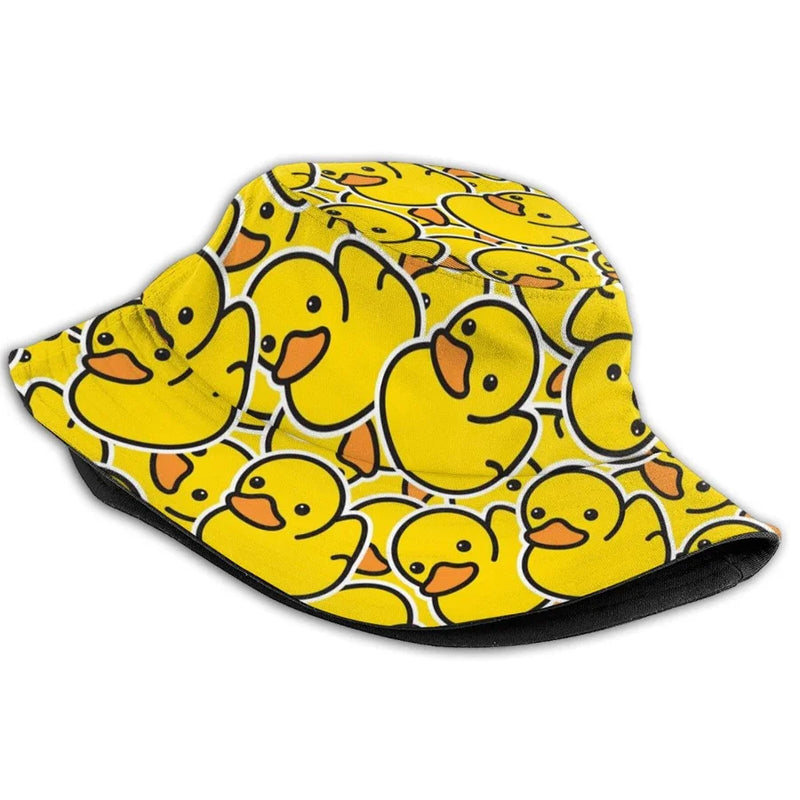 Chapéu balde de pato amarelo