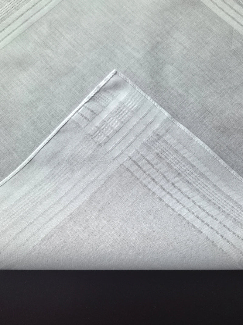 Pure white cotton handkerchief 