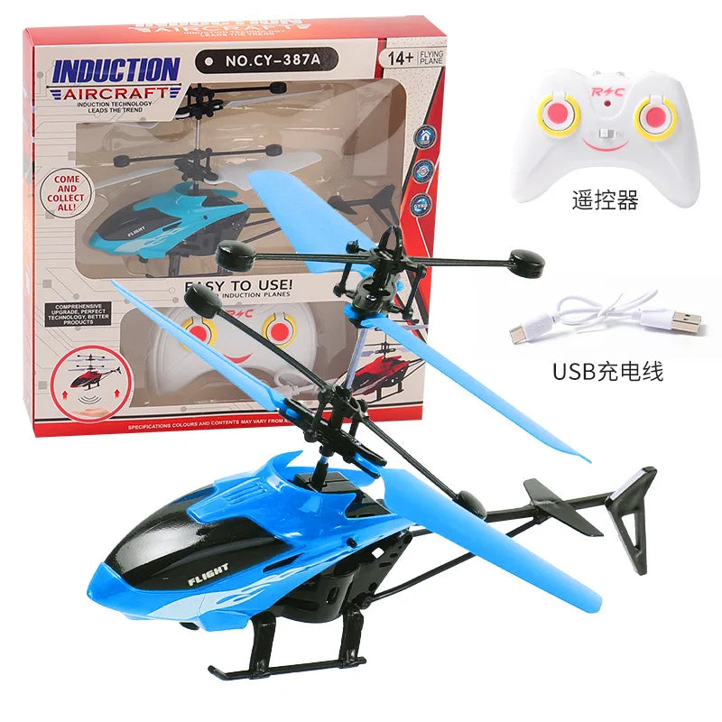 Remote control aircraft induction 2ch suspension heavy duty helicopter 