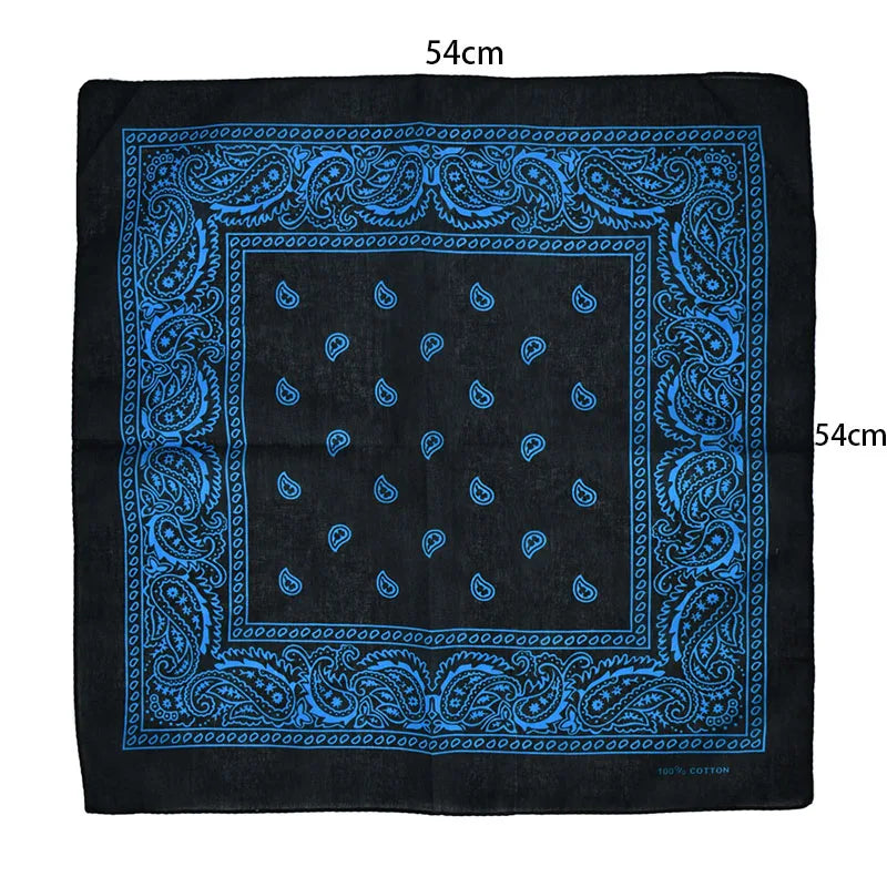 Unisex Black Hip Hop Bandana