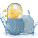 Rolo facial de gelo, cubo de gelo, massagem de beleza, molde de gelo de silicone para inchaço dos olhos, rolo facial de gelo, encolher poros