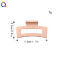 Garras de cabelo de plástico