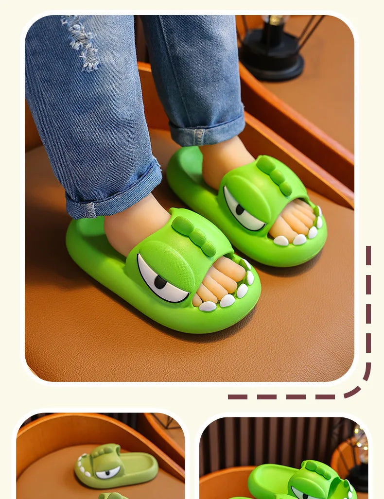 Chinelo slider dinossauro